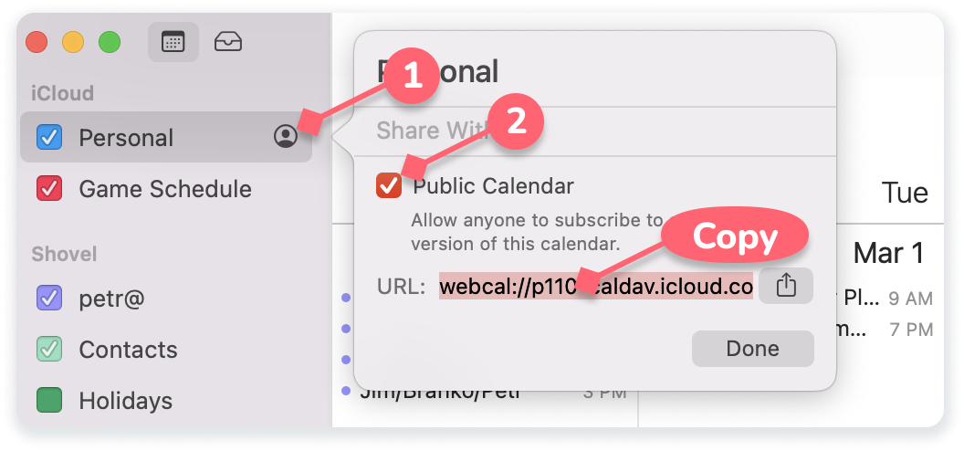 Connect Apple Calendar
